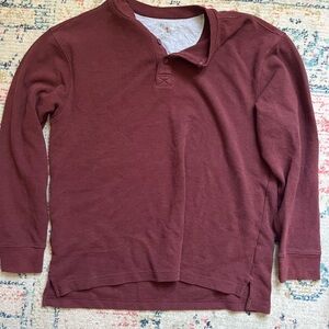 Men’s XL Maroon Henley Shirt